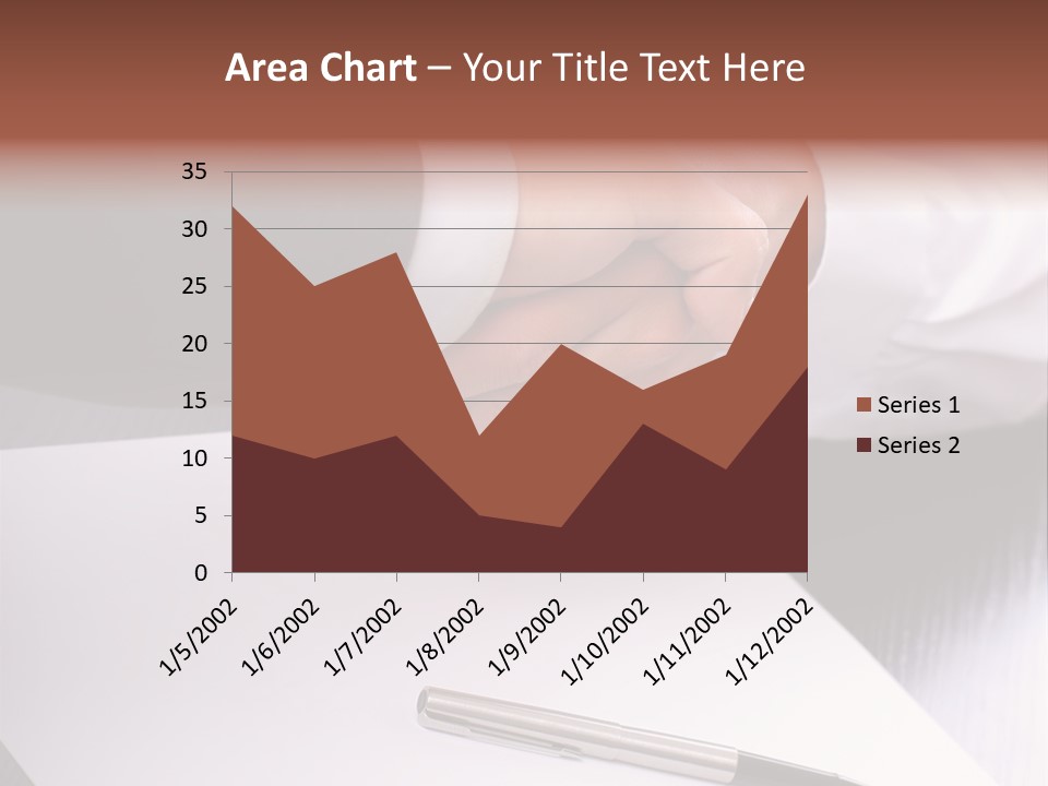 Businesspeople Shaking Hands PowerPoint Template