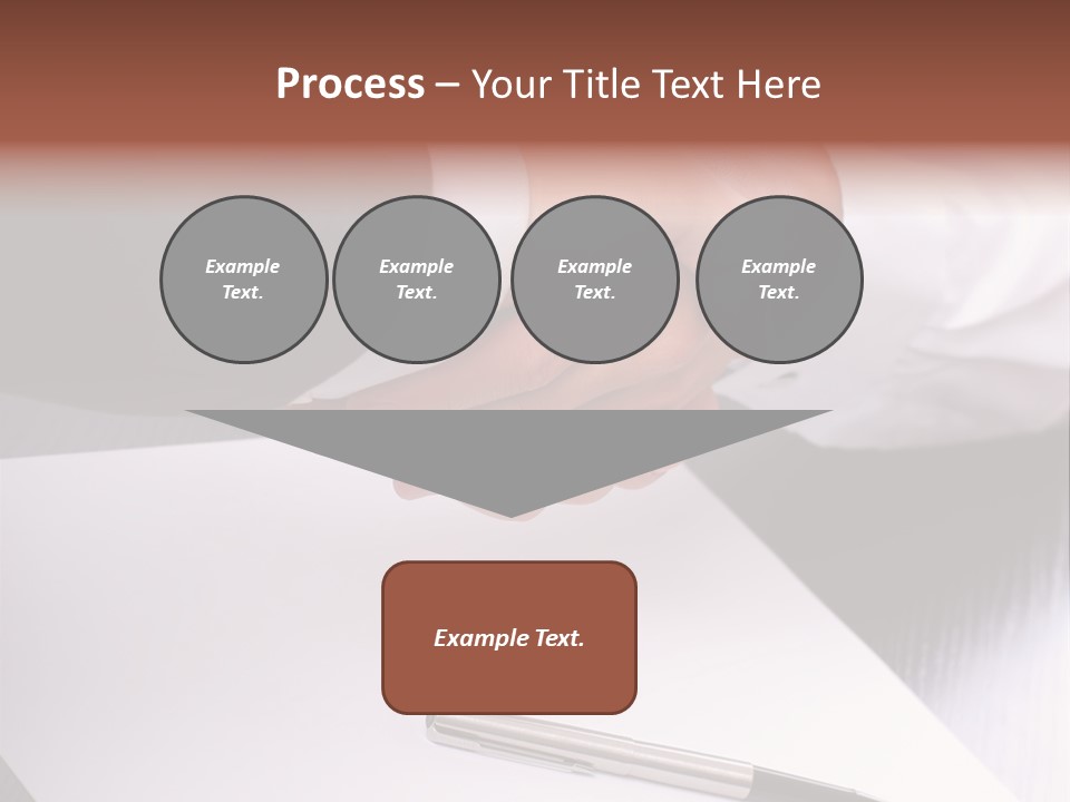 Businesspeople Shaking Hands PowerPoint Template