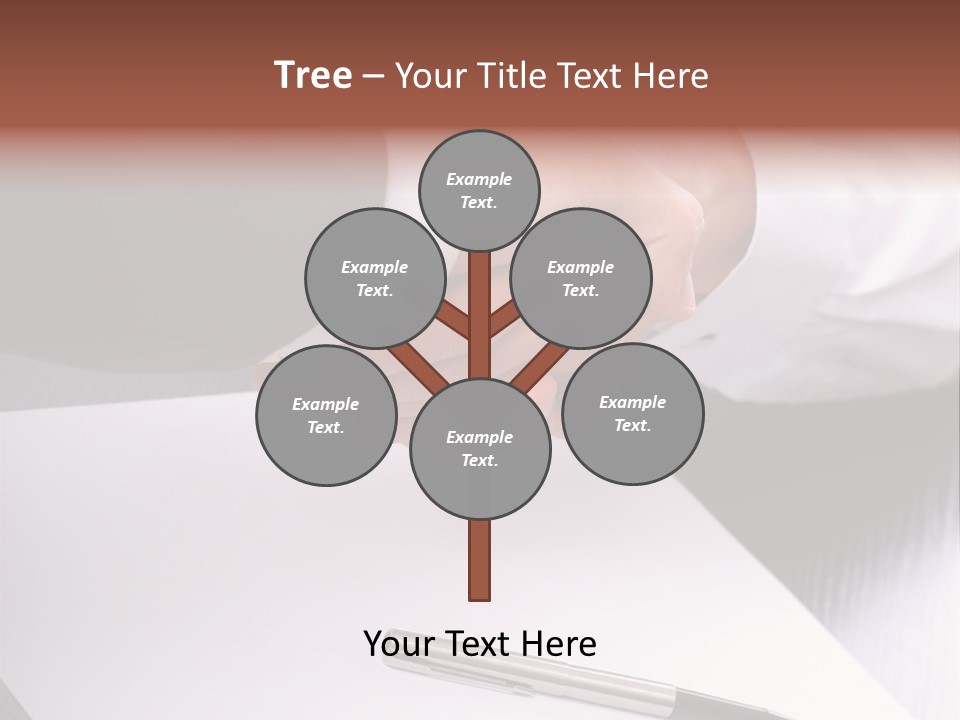 Businesspeople Shaking Hands PowerPoint Template