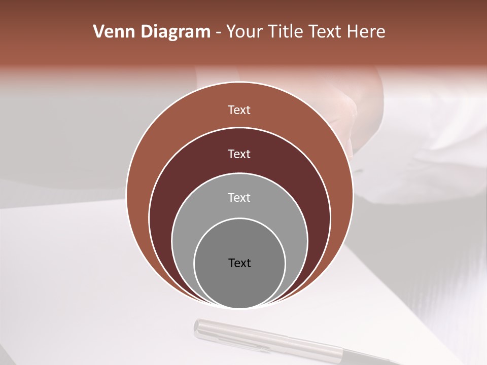 Businesspeople Shaking Hands PowerPoint Template