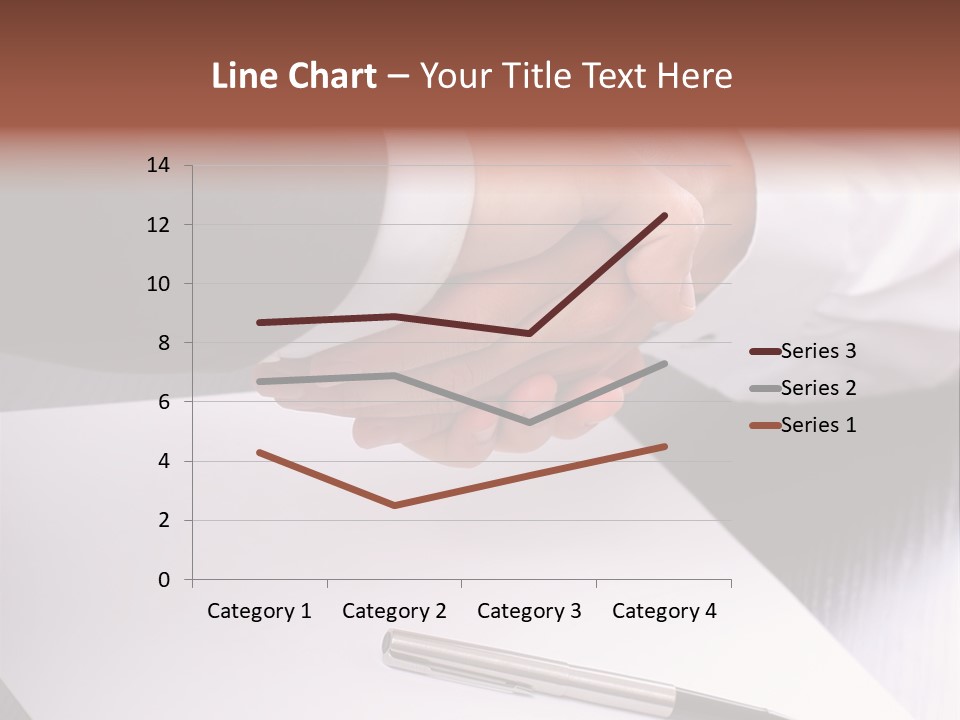 Businesspeople Shaking Hands PowerPoint Template