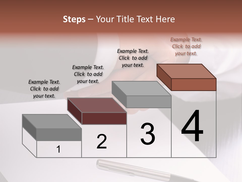 Businesspeople Shaking Hands PowerPoint Template