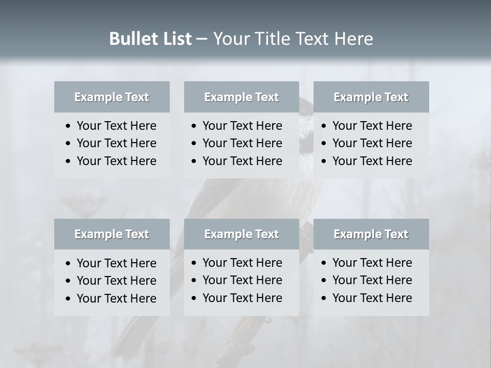 Carolina Chickadee PowerPoint Template