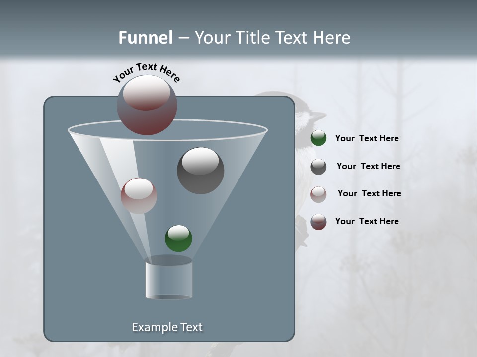 Carolina Chickadee PowerPoint Template