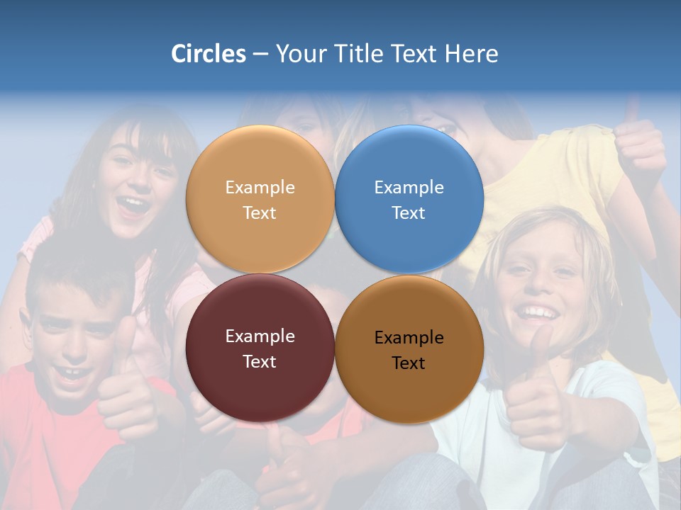 Happy Positive Youth With Thumbs Up PowerPoint Template