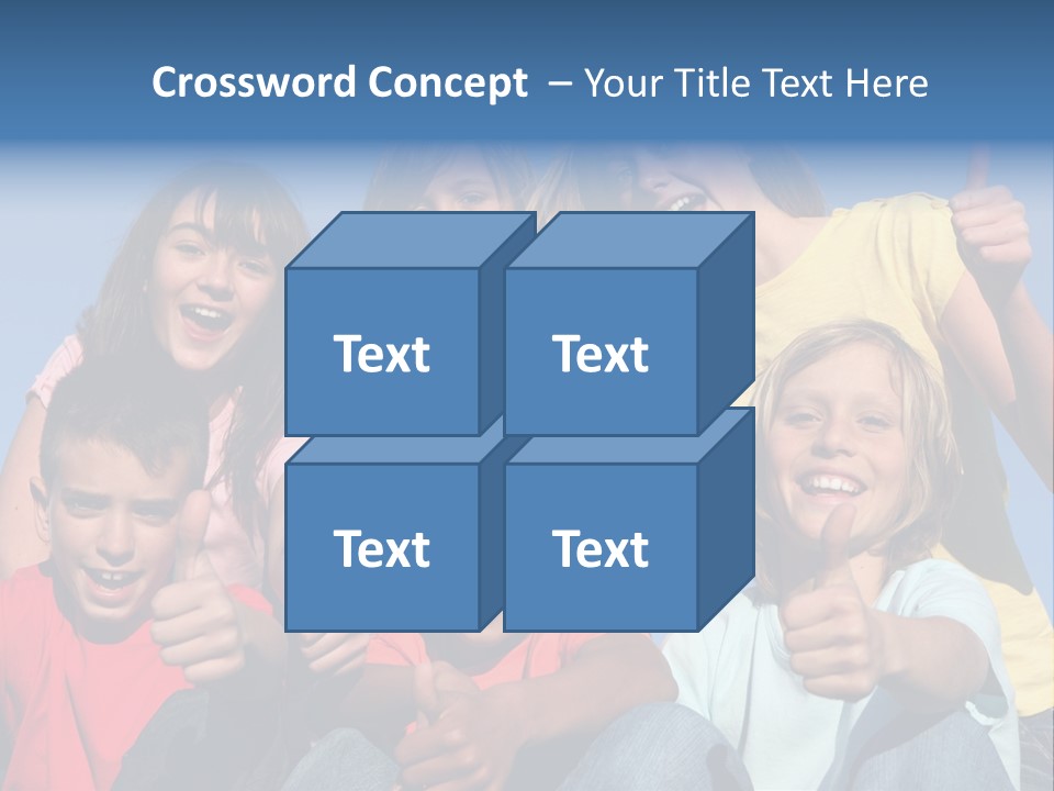 Happy Positive Youth With Thumbs Up PowerPoint Template