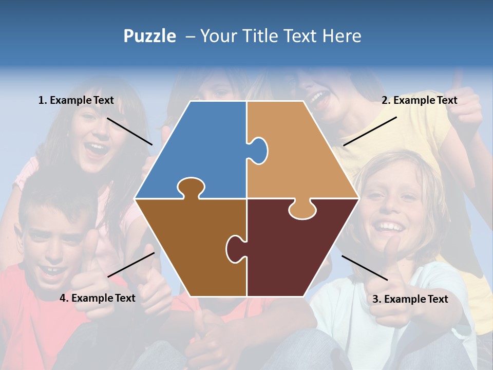 Happy Positive Youth With Thumbs Up PowerPoint Template