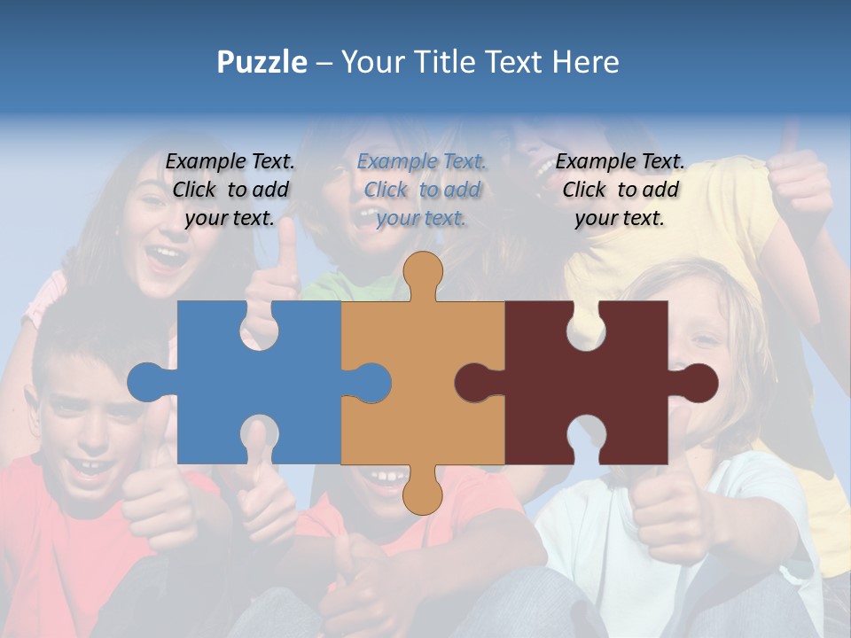 Happy Positive Youth With Thumbs Up PowerPoint Template