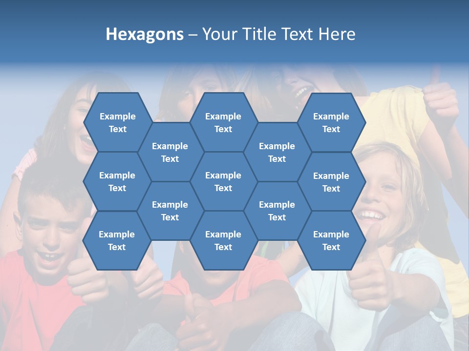 Happy Positive Youth With Thumbs Up PowerPoint Template