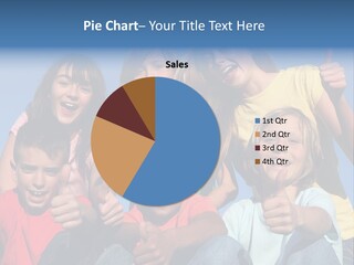 Happy Positive Youth With Thumbs Up PowerPoint Template