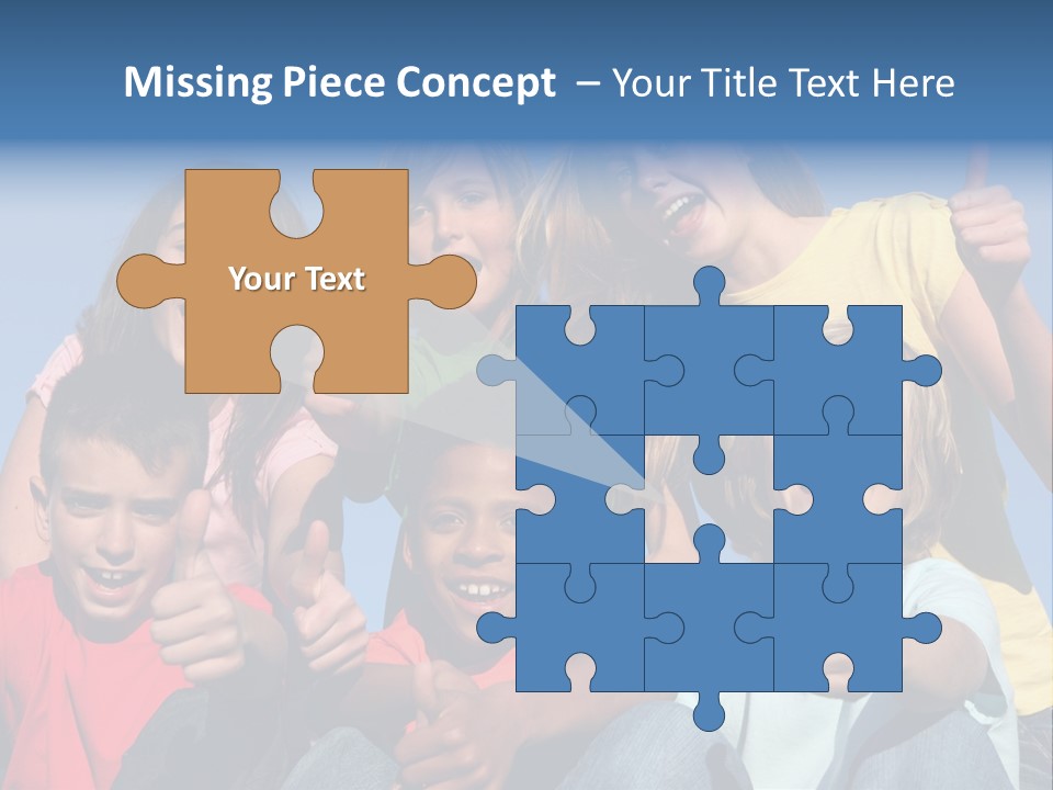 Happy Positive Youth With Thumbs Up PowerPoint Template