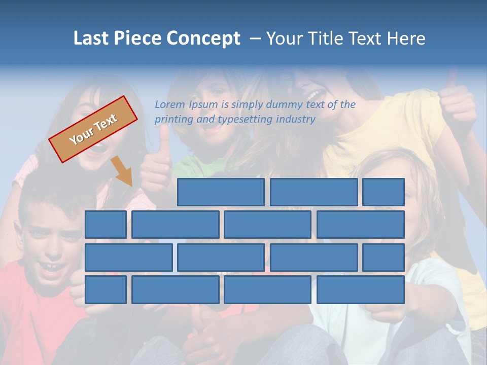 Happy Positive Youth With Thumbs Up PowerPoint Template