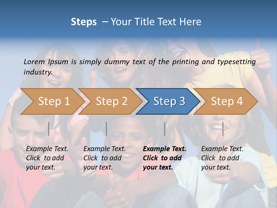Happy Positive Youth With Thumbs Up PowerPoint Template