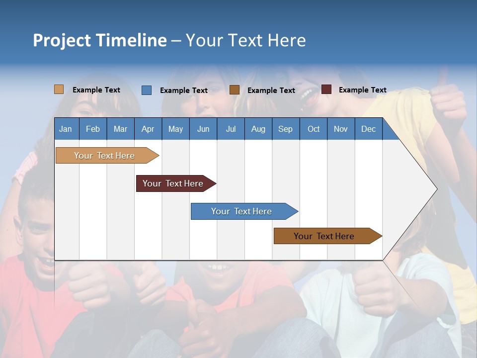 Happy Positive Youth With Thumbs Up PowerPoint Template