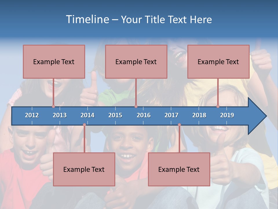 Happy Positive Youth With Thumbs Up PowerPoint Template