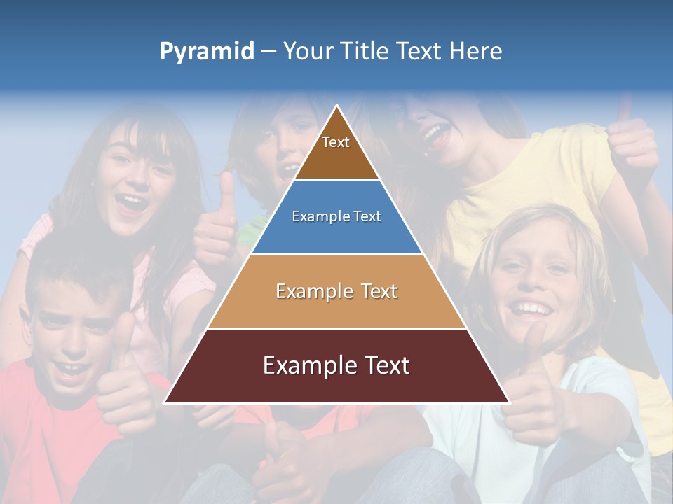 Happy Positive Youth With Thumbs Up PowerPoint Template