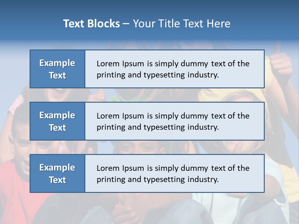 Happy Positive Youth With Thumbs Up PowerPoint Template