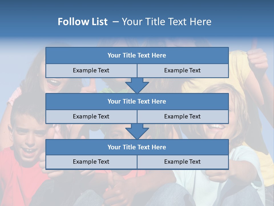 Happy Positive Youth With Thumbs Up PowerPoint Template