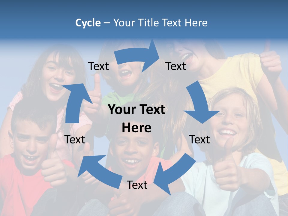 Happy Positive Youth With Thumbs Up PowerPoint Template