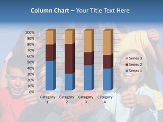 Happy Positive Youth With Thumbs Up PowerPoint Template