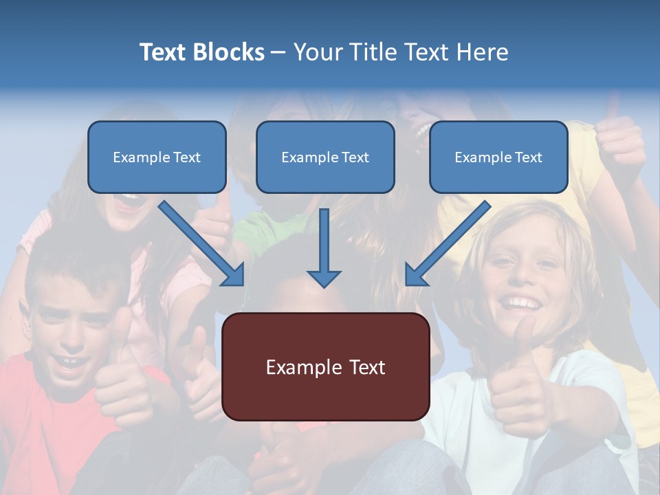 Happy Positive Youth With Thumbs Up PowerPoint Template