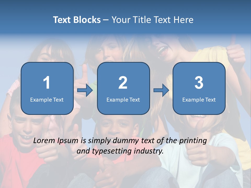 Happy Positive Youth With Thumbs Up PowerPoint Template