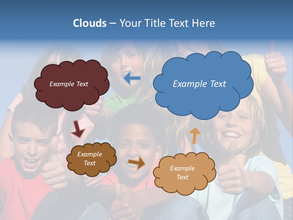 Happy Positive Youth With Thumbs Up PowerPoint Template