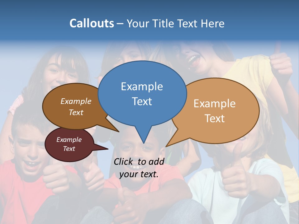 Happy Positive Youth With Thumbs Up PowerPoint Template