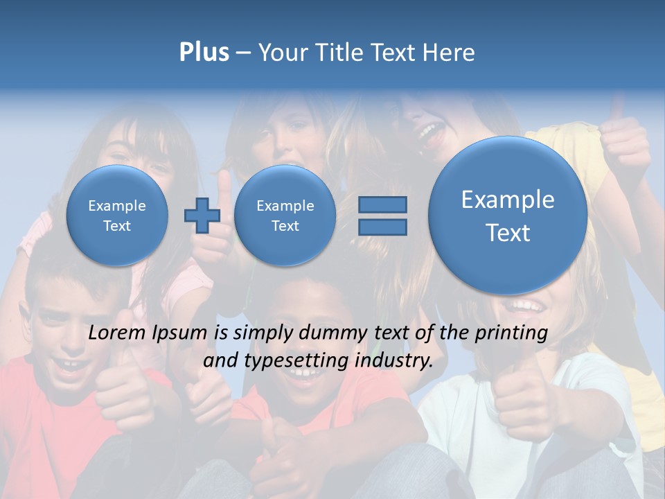 Happy Positive Youth With Thumbs Up PowerPoint Template