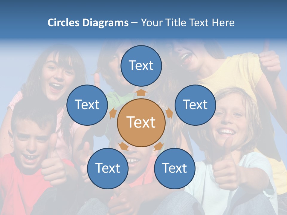 Happy Positive Youth With Thumbs Up PowerPoint Template