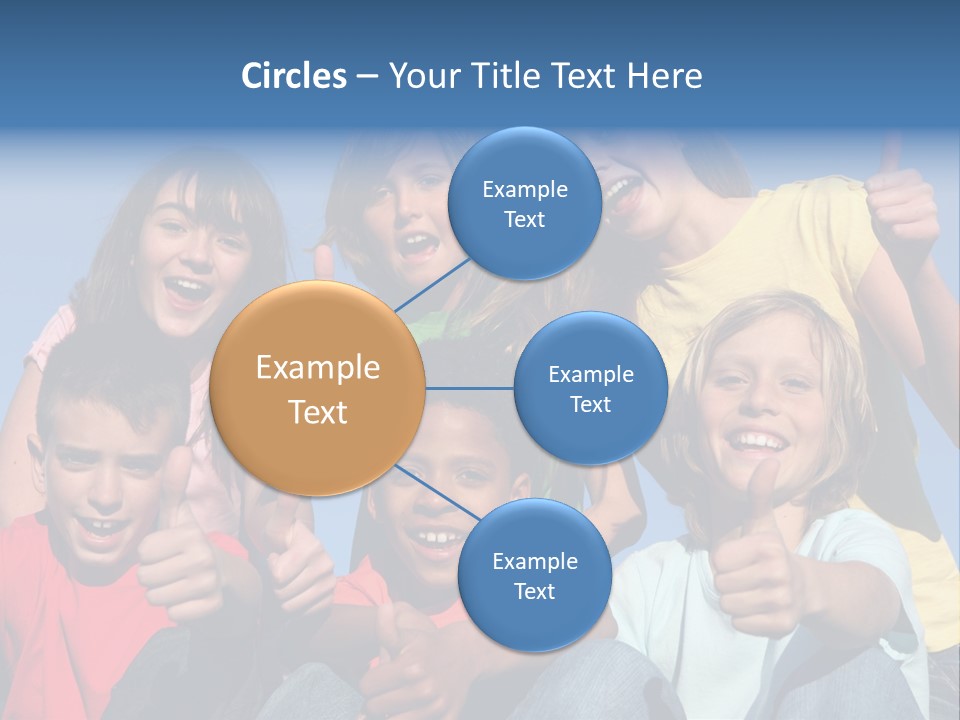 Happy Positive Youth With Thumbs Up PowerPoint Template