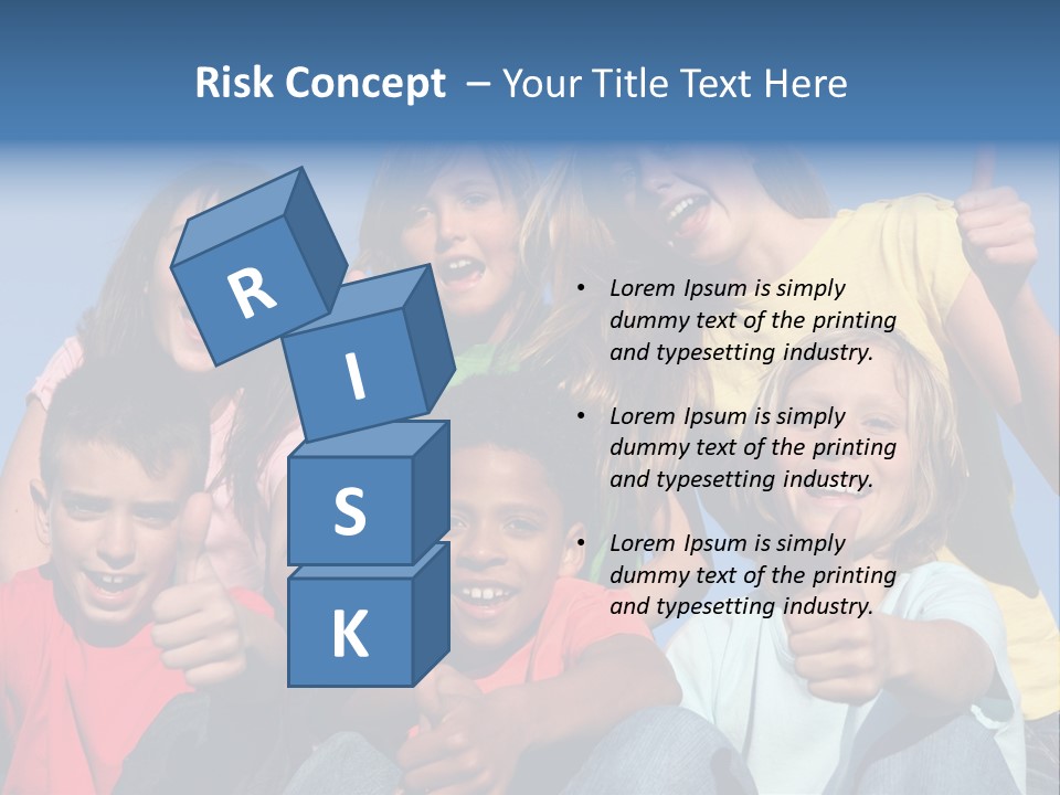 Happy Positive Youth With Thumbs Up PowerPoint Template