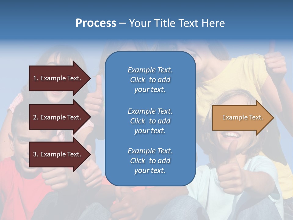 Happy Positive Youth With Thumbs Up PowerPoint Template
