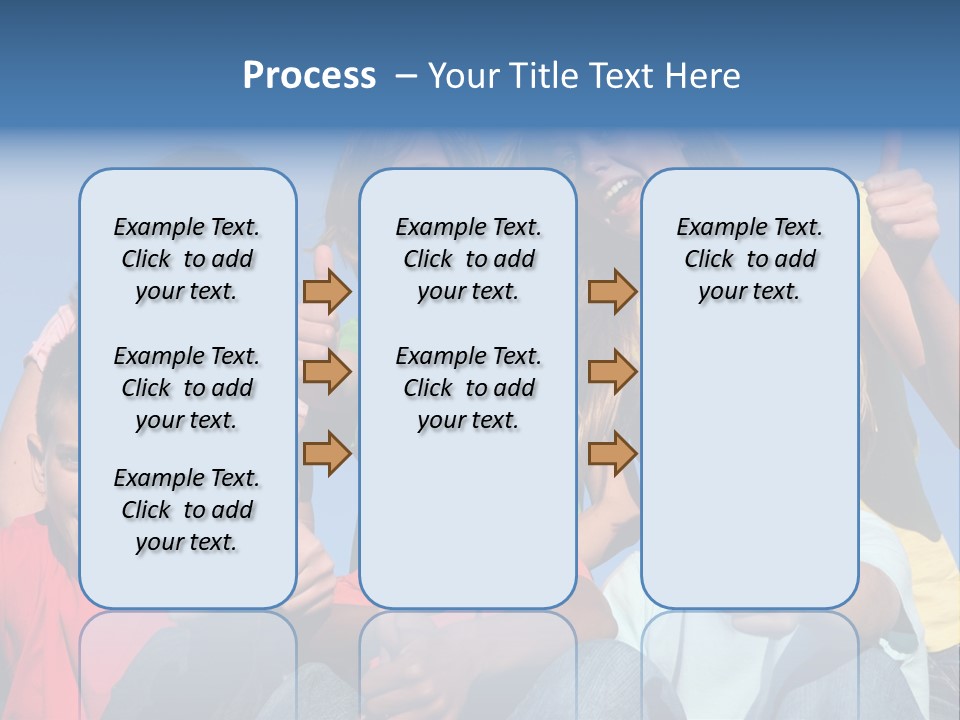 Happy Positive Youth With Thumbs Up PowerPoint Template