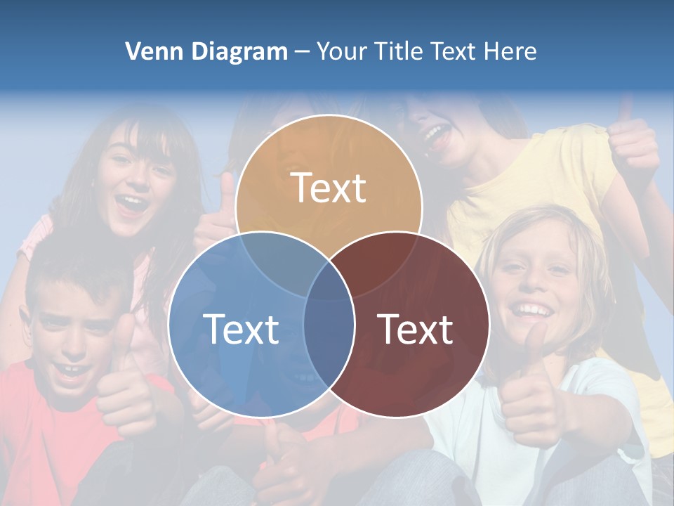 Happy Positive Youth With Thumbs Up PowerPoint Template