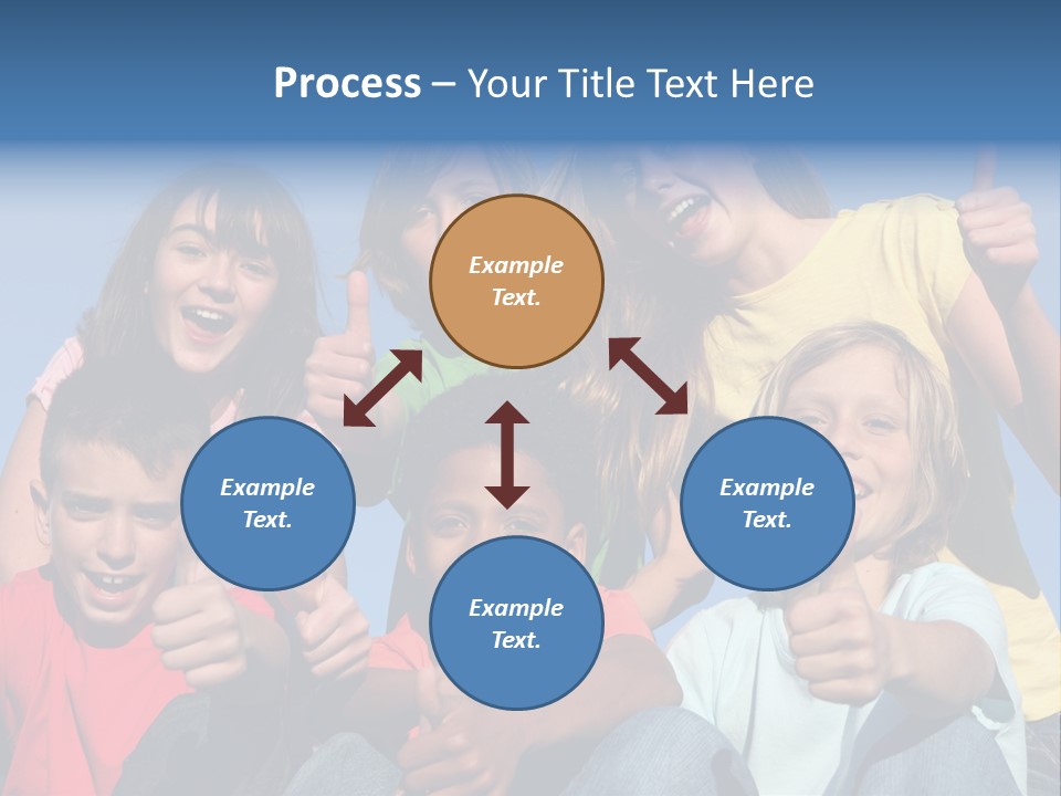 Happy Positive Youth With Thumbs Up PowerPoint Template