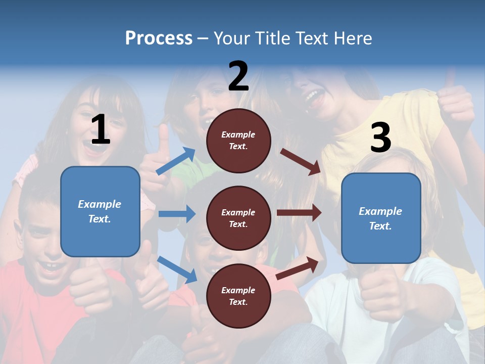 Happy Positive Youth With Thumbs Up PowerPoint Template