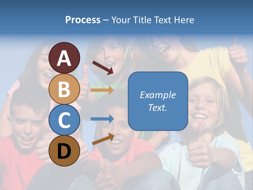 Happy Positive Youth With Thumbs Up PowerPoint Template