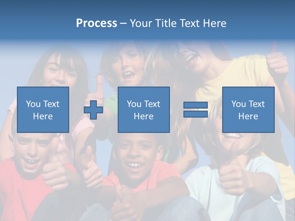 Happy Positive Youth With Thumbs Up PowerPoint Template