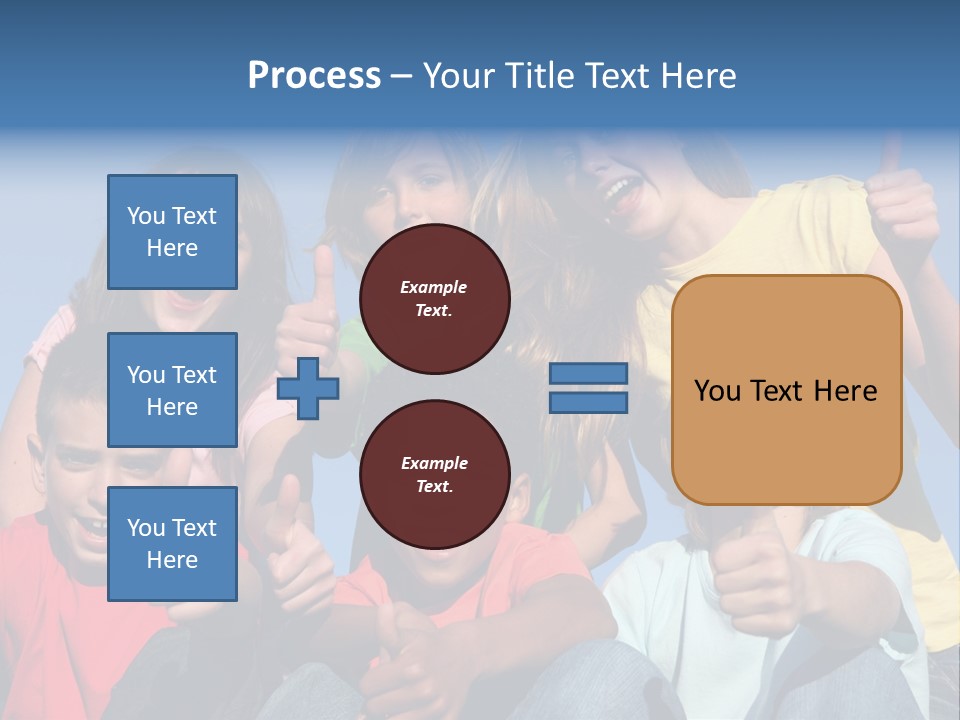 Happy Positive Youth With Thumbs Up PowerPoint Template