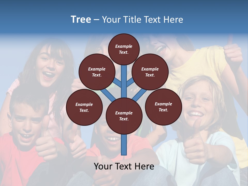 Happy Positive Youth With Thumbs Up PowerPoint Template