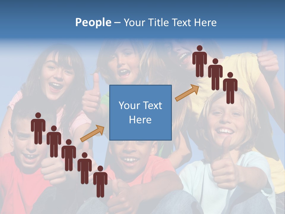 Happy Positive Youth With Thumbs Up PowerPoint Template