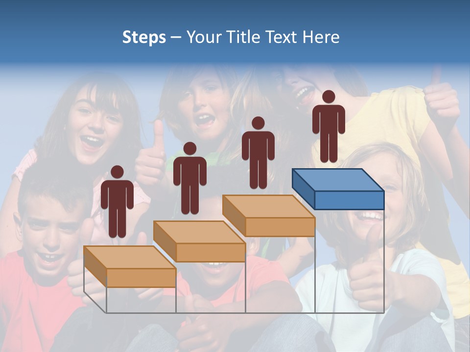 Happy Positive Youth With Thumbs Up PowerPoint Template