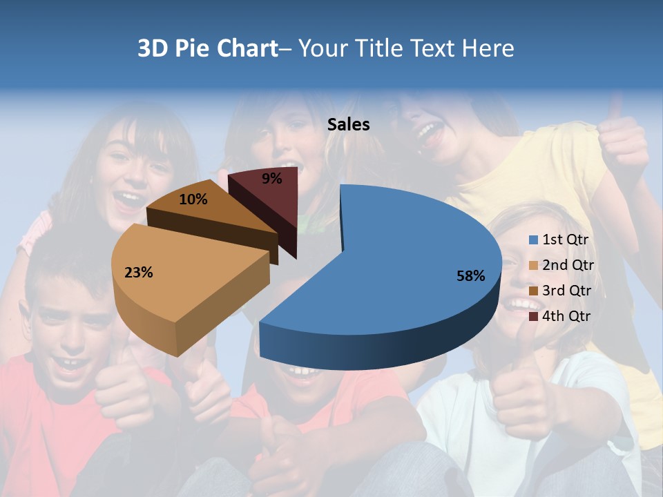Happy Positive Youth With Thumbs Up PowerPoint Template