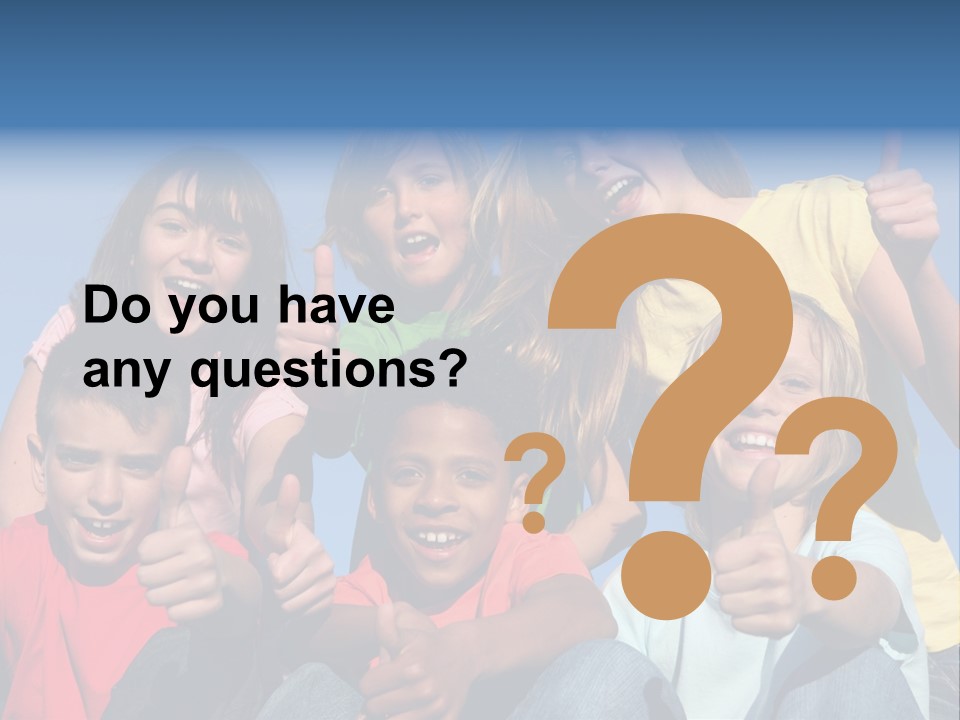 Happy Positive Youth With Thumbs Up PowerPoint Template