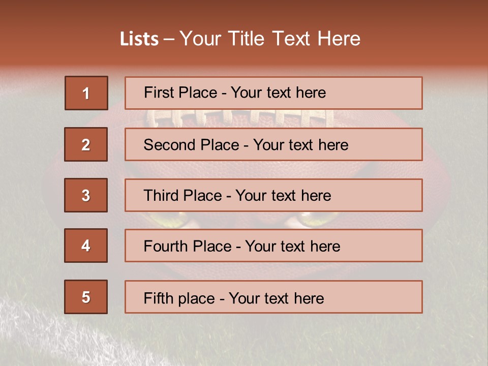 Evil Football Illustration PowerPoint Template