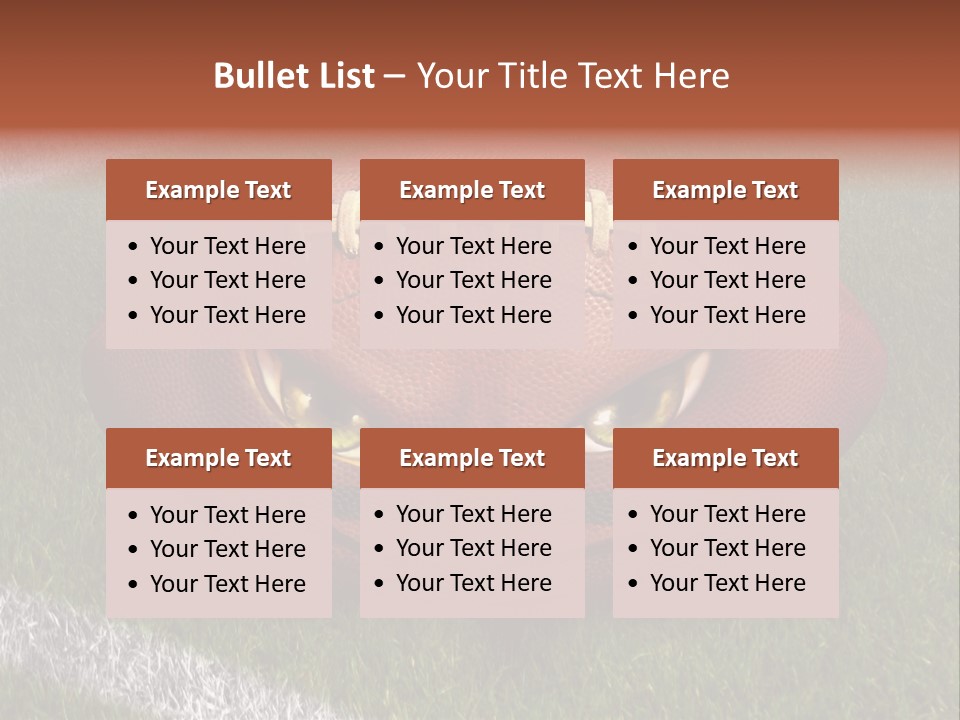 Evil Football Illustration PowerPoint Template