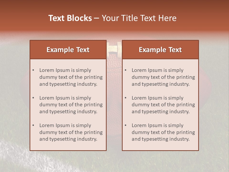 Evil Football Illustration PowerPoint Template