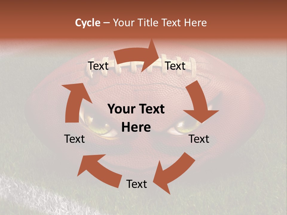 Evil Football Illustration PowerPoint Template