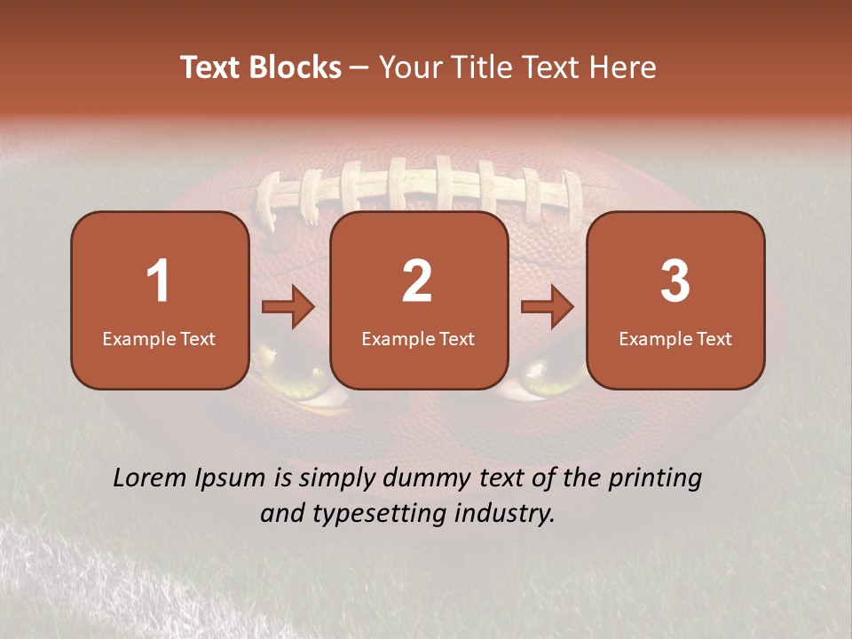 Evil Football Illustration PowerPoint Template